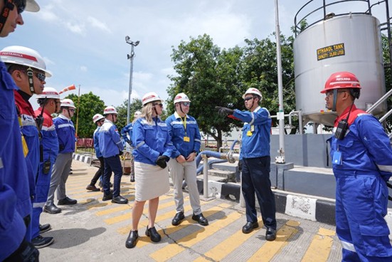 The U.S. Executive Ethanol Delegation inspect ethanol tanks at Pertamina’s largest fuel terminal, Plumpang Terminal, in Jakarta, Indonesia in November 2024.