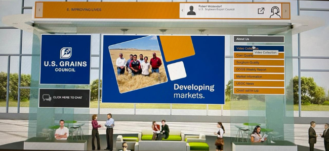 U.S. Grains Advertisement Booth