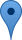 blue map pin icon